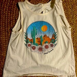 Open back tank top